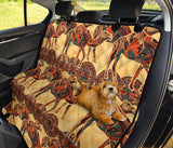 Camel Polynesian Tribal Design Pattern Dog Car Seat Covers