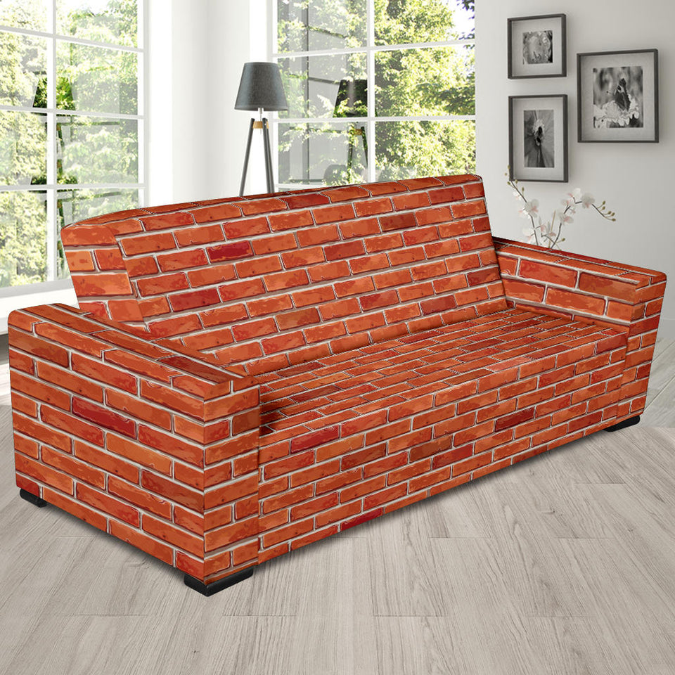 Brick Printed Pattern Print Design 03 Sofa Slipcover