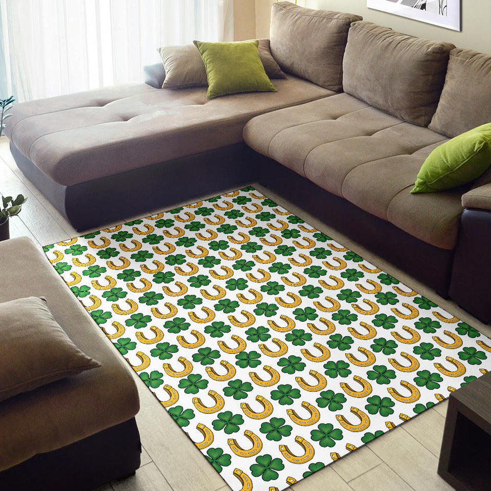 Horseshoes Pattern Print Design 04 Area Rug