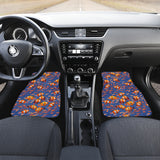 Clown Fish Pattern Print Design 04 Front and Back Car Mats