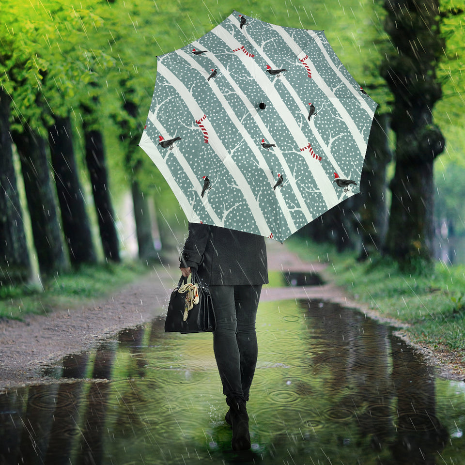 Crows Christmas Hat Scarf Umbrella