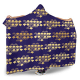 Beautiful Japanese Fan Pattern Hooded Blanket