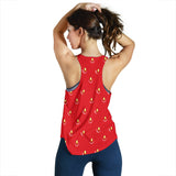 strawberry texture skin pattern Women Racerback Tank Top