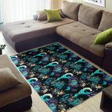 Dragon Sea Wave Pattern Area Rug