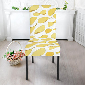 Potato Chips Pattern Print Design 02 Dining Chair Slipcover