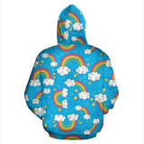 Rainbows Sky Clouds Pattern Men Women Pullover Hoodie