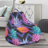 Pineapples Pattern Zigzag Background Bean Bag Cover