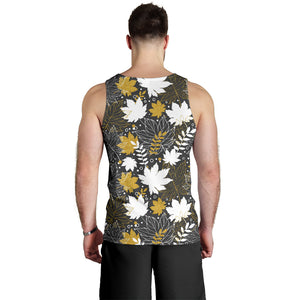 Beautiful gold autumn maple leaf pattern Men Tank Top