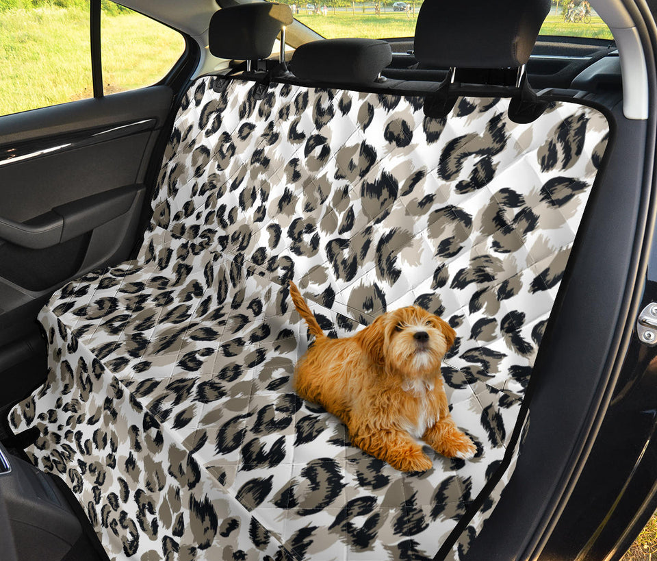 Leopard Skin Print Pattern Dog Car Seat Covers