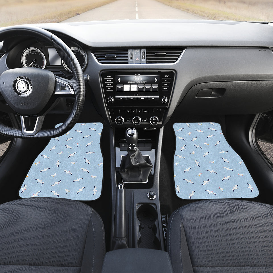 Seagull Pattern Print Design 02 Front Car Mats