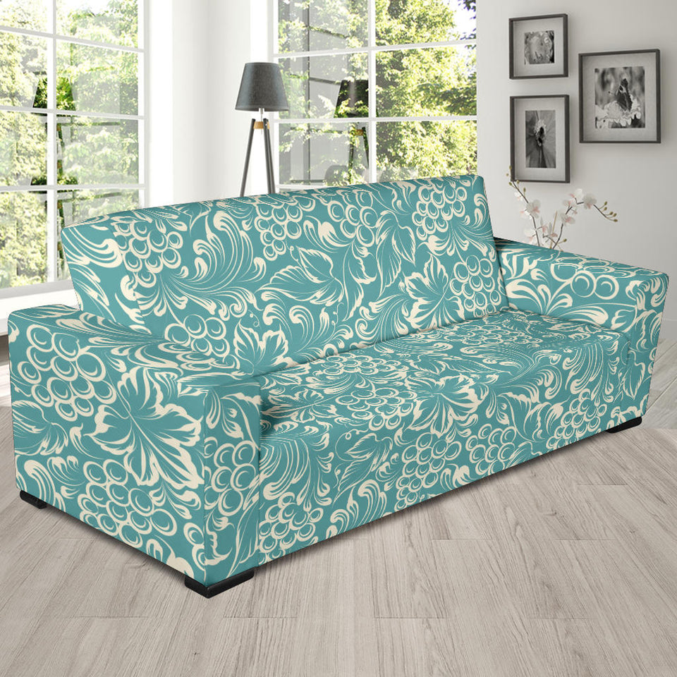 Classic Hand Drawn Grape Pattern Sofa Slipcover