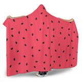 Watermelon Texture Background Hooded Blanket