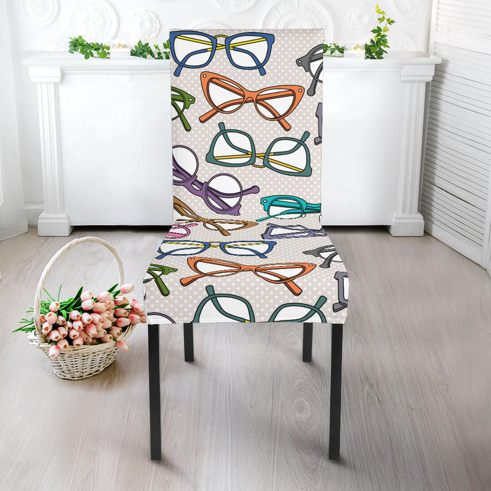 Sun Glasses Pattern Print Design 01 Dining Chair Slipcover