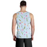 Watercolor Tulips pattern Men Tank Top