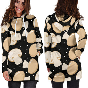 Champignon Mushroom Pattern Women'S Hoodie Dress