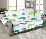 watercolor crocodile pattern Sofa Cover Protector