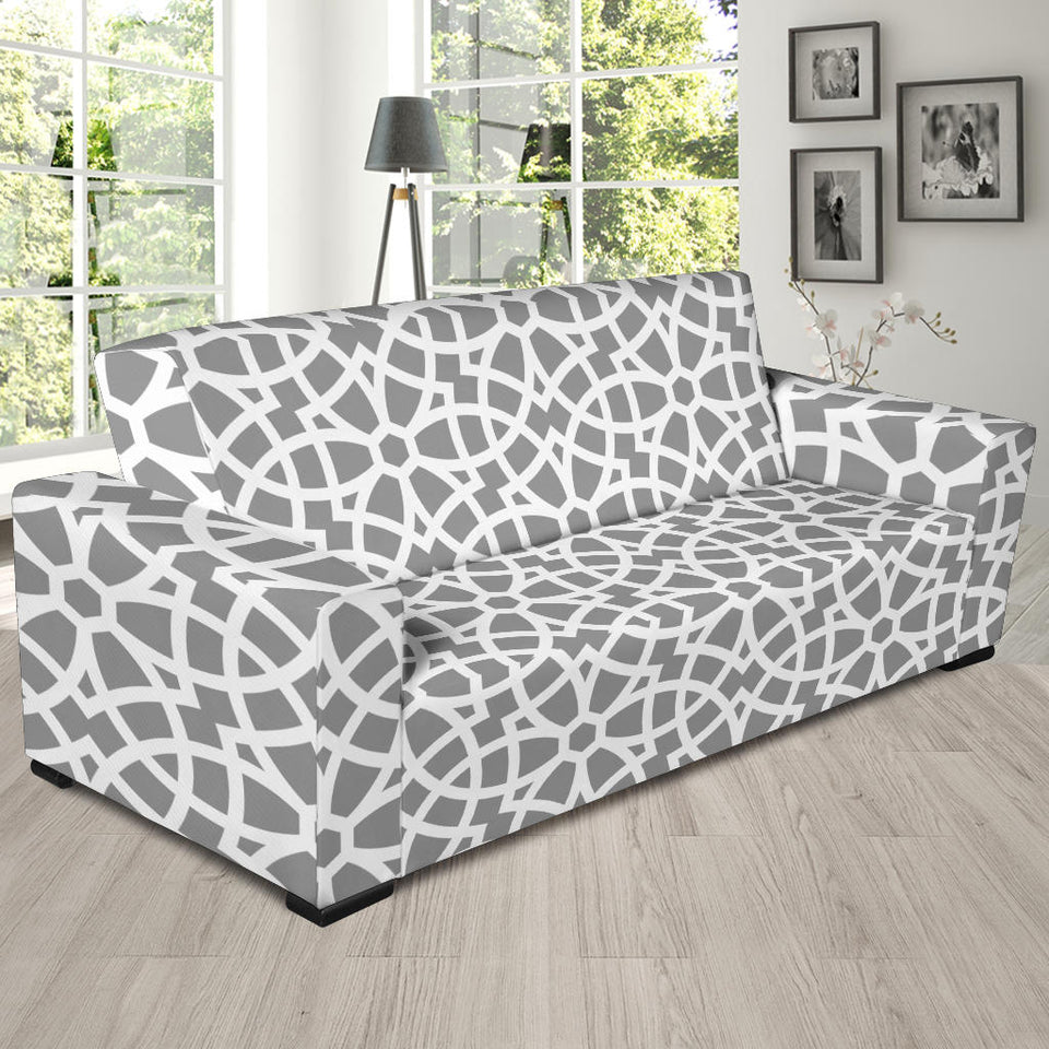 Arabic Gary Pattern Sofa Slipcover