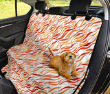 Fire Flame Watercolor Pattern Dog Car Seat Covers