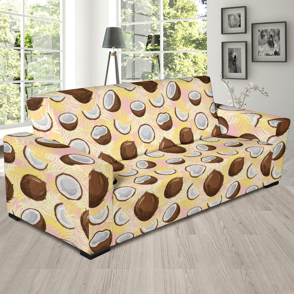 Coconut Pattern Print Design 05 Sofa Slipcover