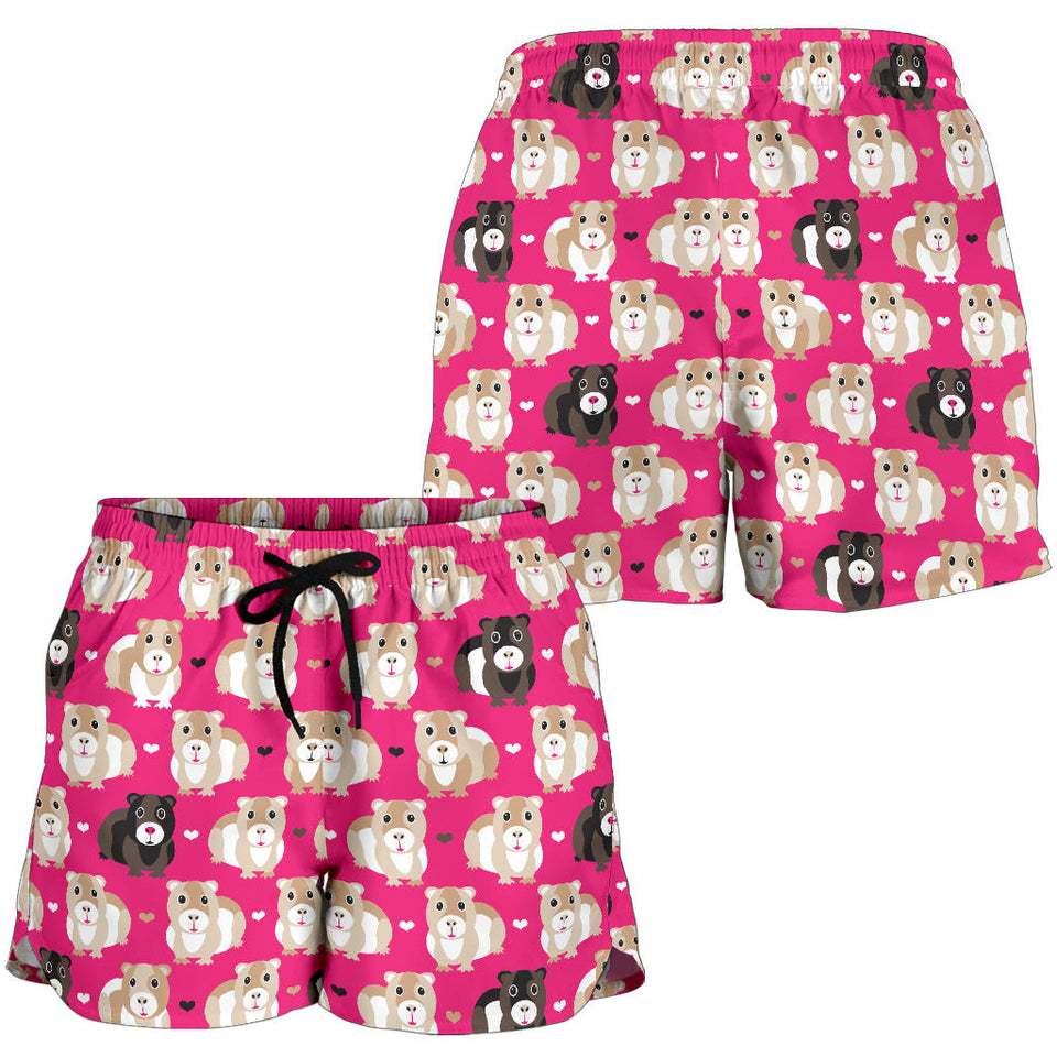 Guinea Pig Pattern Print Design 01 Women Shorts