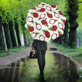 Dragon Fruits White Background Umbrella
