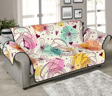Clock butterfly pattern Sofa Cover Protector