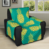 Pineapples pattern green background Recliner Cover Protector