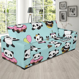 Cute Baby Panda Pattern Sofa Slipcover