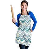 Zigzag  Chevron Paint Design Pattern Adjustable Apron