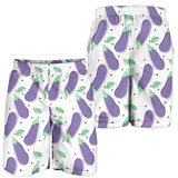 Eggplant Pattern Print Design 05 Men Shorts