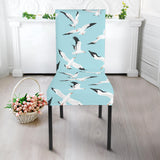 Seagull Pattern Print Design 01 Dining Chair Slipcover