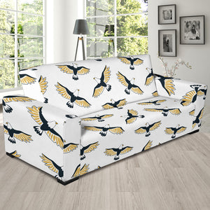 Eagle Pattern Print Design 03 Sofa Slipcover