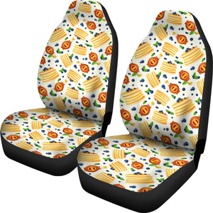 Pancake Pattern Print Design 02 Universal Fit Car Seat Covers