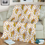 Corn Pattern Print Design 02 Premium Blanket