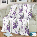 Lavender Flower Design Pattern Premium Blanket