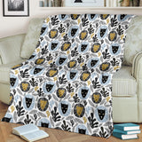 Lion Pattern Print Design 05 Premium Blanket