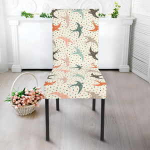 Swallow Pattern Print Design 02 Dining Chair Slipcover