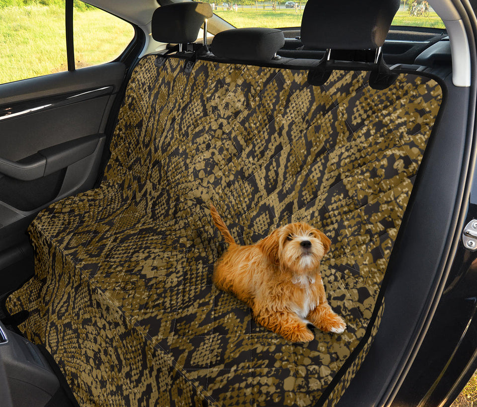 Snake Skin Pattern Dog Car Seat Covers