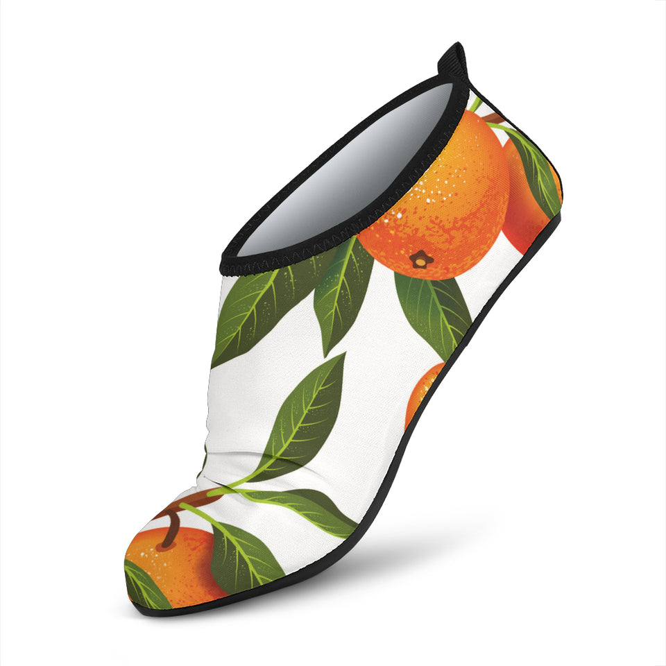 Oranges Pattern Background Aqua Shoes