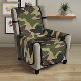 Dark Green camo camouflage pattern Chair Cover Protector