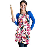 Toucan Flower Design Pattern Adjustable Apron