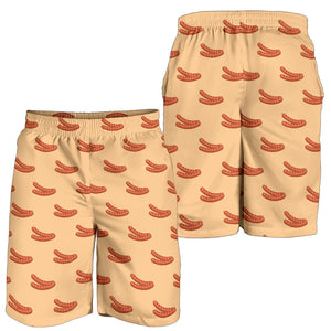 Sausage Pattern Print Design 03 Men Shorts