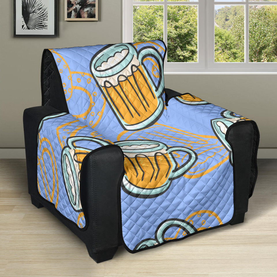 Beer pattern Recliner Cover Protector