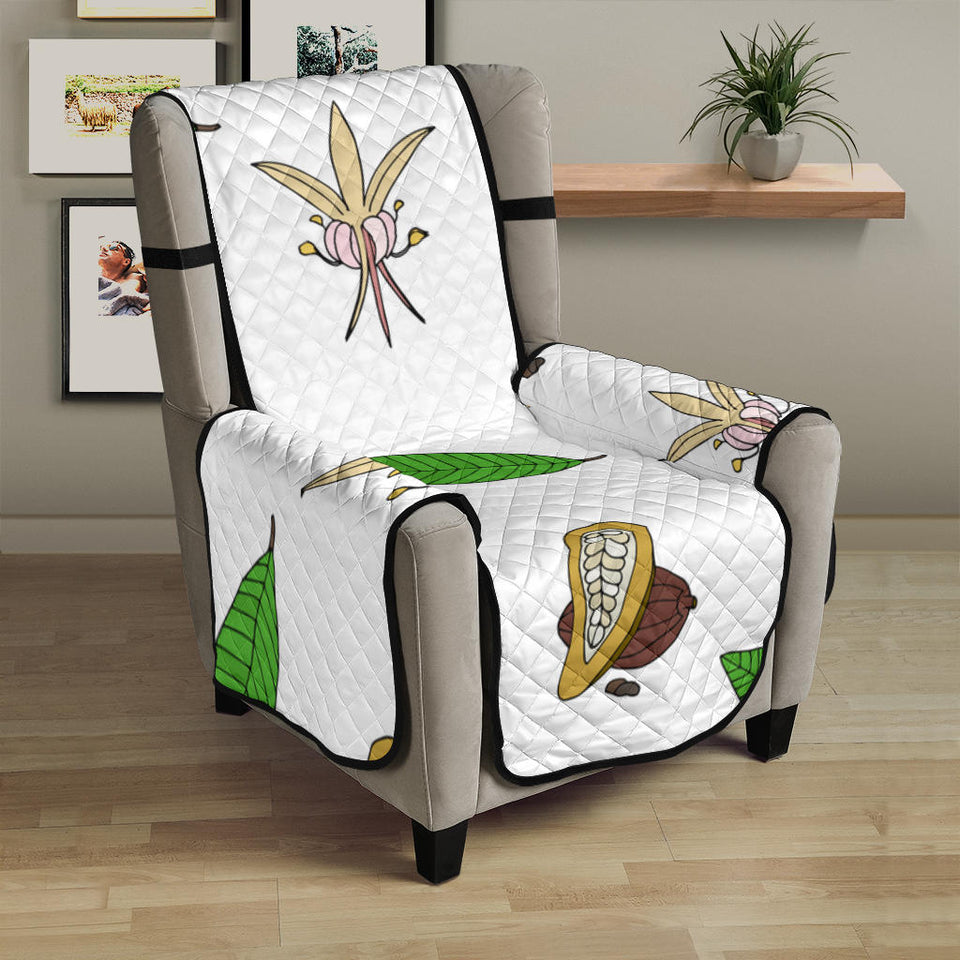 Color hand drawn cocoa pattern Chair Cover Protector