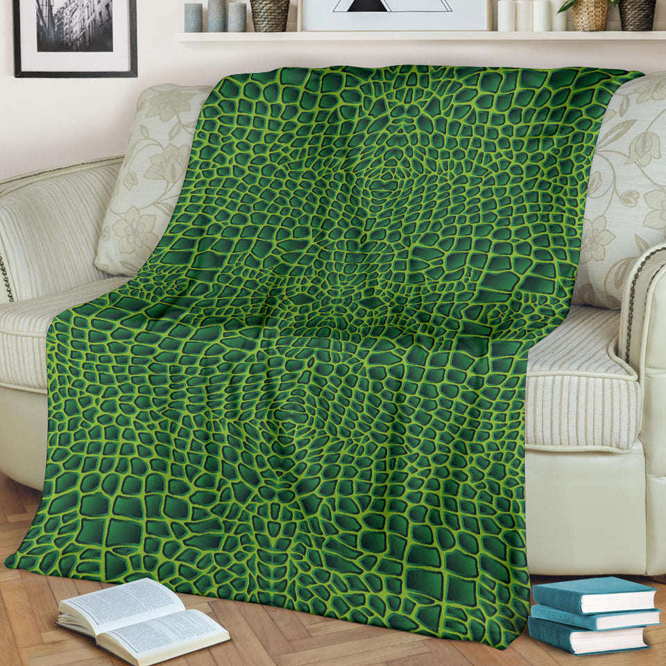 Crocodile Skin Printed Premium Blanket