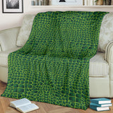 Crocodile Skin Printed Premium Blanket