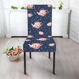 Tea Pots Pattern Print Design 04 Dining Chair Slipcover