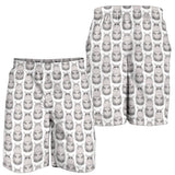 Hippopotamus Pattern Print Design 05 Men Shorts
