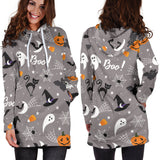 Halloween Design Pattern Women'S Hoodie Dress