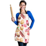 Cake Cupcake Sweets Pattern Adjustable Apron